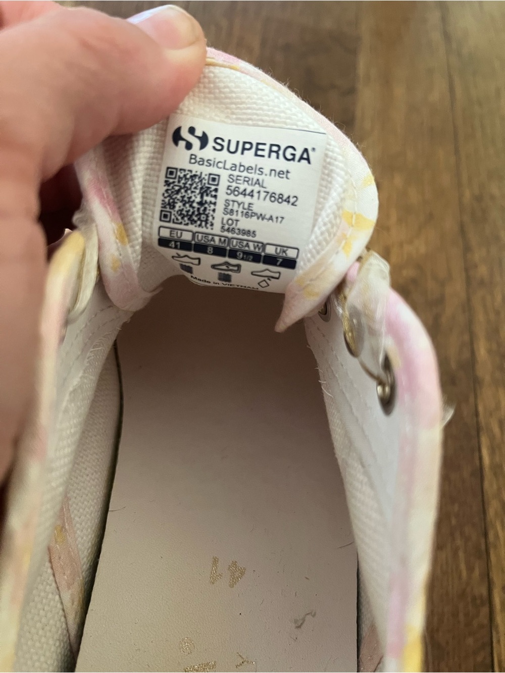 Superga x LoveShackFancy Espadrille Platform Sneakers, 9.5 - Picture 7 of 8